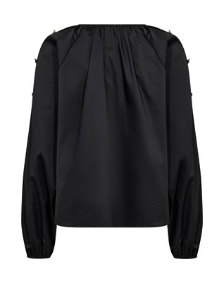 LR-Isla Solid 131 Bluse - Black 